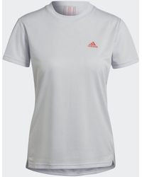 adidas - T-Shirt Aeroready Designed 2 Move 3-Stripes Sport - Lyst