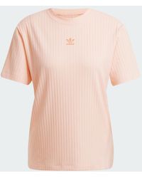adidas - Essentials Wide Rib Tee - Lyst