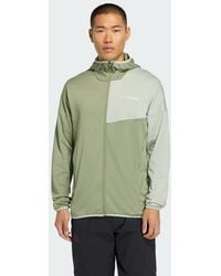 adidas - Terrex Xperior Climawarm Light Fleece Hooded Jacket - Lyst