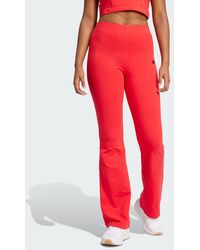 adidas - Essentials Small Logo Flared Leggings - Lyst
