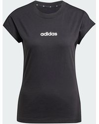 adidas - Essentials Linear Cotton T-Shirt - Lyst
