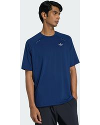 adidas - Tech Trefoil Essentials Polyester T-Shirt - Lyst