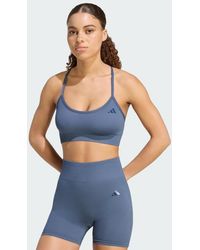 adidas - Workout Essentials Light-Support Knit Bra - Lyst