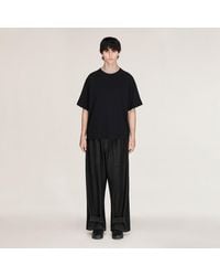adidas - Y-3 Denim Wide Trousers - Lyst