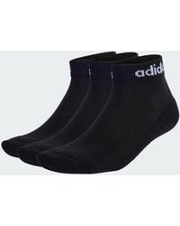 adidas - Linear Ankle Cushioned Socks 3 Pairs - Lyst