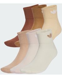 adidas - Mid Ankle Socks 6 Pairs - Lyst