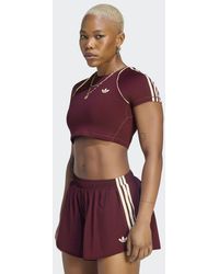 adidas - Originals Sport Superstar Bra Tee - Lyst