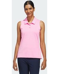 adidas - Ultimate365 Jacquard Sleeveless Polo Shirt - Lyst