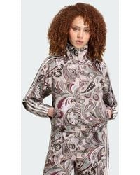 adidas - Liberty London Firebird Satin Track Top - Lyst
