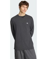 adidas - Trefoil Essentials Melange Long Sleeve Long-Sleeve Top - Lyst