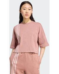adidas Originals - Off Placed 3-Stripes T-Shirt - Lyst