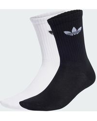 adidas - Ruffle Crew Socks 2 Pairs - Lyst