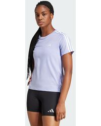 adidas - Camiseta Own The Run 3 Bandas - Lyst