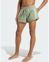 adidas - Logo Stretchy Knit Swim Shorts 3 Inch - Lyst