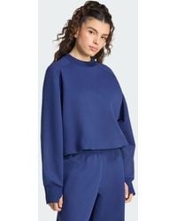 adidas Originals - Soft Lux Winter Knit Sweatshirt - Lyst