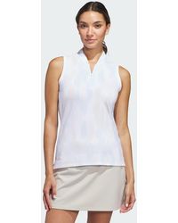 adidas - Ultimate365 Tour Printed Sleeveless Polo - Lyst