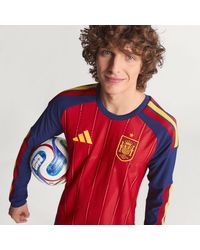 adidas - Spain 26 Home Authentic Long Sleeve Jersey - Lyst