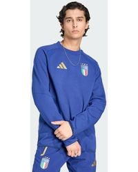 adidas - Italy Tiro Travel Crew Sweatshirt - Lyst