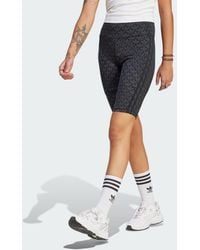 adidas - Trefoil Monogram Biker Shorts - Lyst