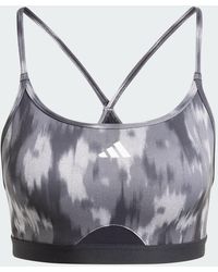 adidas - Sujetador Aeroreact Training Essentials Light-Support Allover Print Flower - Lyst