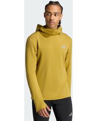 adidas Originals - Adi365 Running Essentials Winterized Long Sleeve Hooded Track Top - Lyst