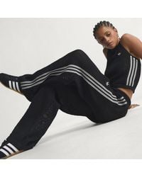 adidas - Knitted Crochet Firebird Track Pants - Lyst