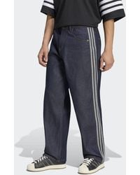 adidas Originals - Pants Adidas Firebird Adicolor Denim Jeans Mid-Rise Straight Leg - Lyst