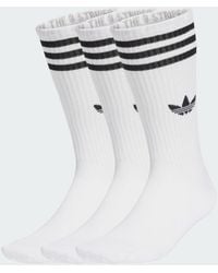adidas - 3-Stripes High Crew Socks 3 Pairs - Lyst