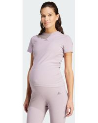 adidas - Ribbed Fitted T-Shirt (Maternity) - Lyst