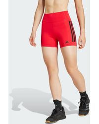 adidas - Optime 3-Stripes 1/4 Short Leggings - Lyst