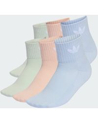 adidas Originals - Mid Ankle Socks 6 Pairs - Lyst
