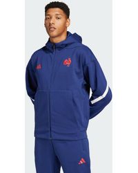 adidas - France Travel Z.N.E. Full-Zip Hooded Track Top - Lyst