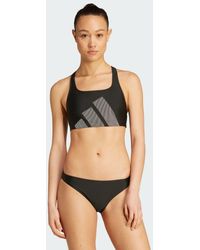 adidas - Big Bars C-Back Bikini Set - Lyst