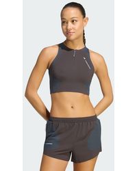 adidas - Running X Hermanos Koumori Crop Long-Sleeve Top - Lyst