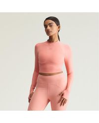adidas - By Stella Mccartney Training Longsleeve Crop Top - Lyst