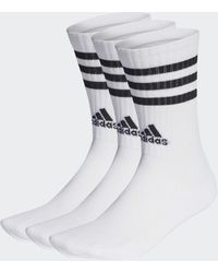 adidas - 3-stripes Cushioned Crew Socks 3 Pairs - Lyst