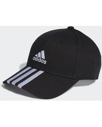 adidas - 3-stripes Cotton Twill Baseball Cap - Lyst