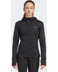 adidas - Sudadera De Invierno Con Capucha Y Cremallera Hasta El Pecho Own The Run - Lyst