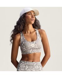 adidas - By Stella Mccartney Power Impact Training Bh Mit Mittlerem Halt Und Print - Lyst