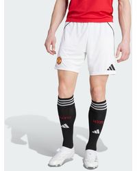 adidas - Manchester United 25/26 Home Shorts - Lyst