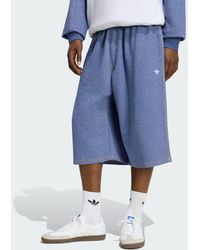 adidas - Trefoil Essentials Melange 14 Inch French Terry Shorts - Lyst