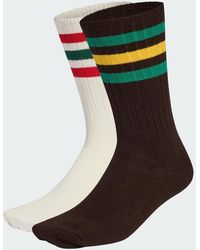 adidas - Ribbed Crew Socks 2 Pairs - Lyst