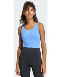adidas - 3 Stripes Studio All Me Light Support Tank Top - Lyst