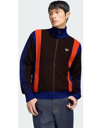 adidas - Winter Club Knitted Zip Through Tracktop - Lyst