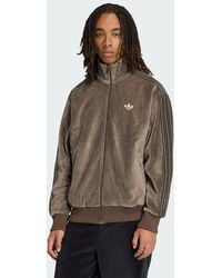 adidas - Firebird Velour Track Top - Lyst