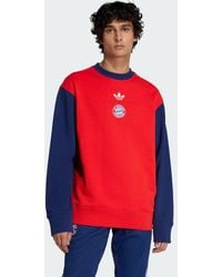 adidas - Fc Bayern Munich Lfstlr Crew Sweatshirt - Lyst