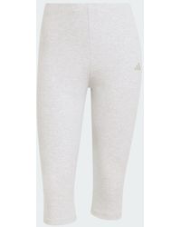 adidas - Seasonal Essentials Rib Capri Leggings - Lyst