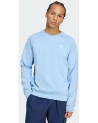 adidas - Felpa Trefoil Essentials Crew - Lyst
