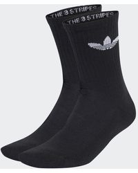 adidas - Trefoil Cushion Crew Socks 3 Pairs - Lyst