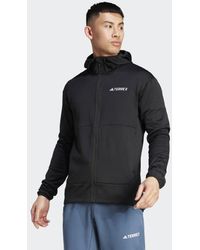adidas - Terrex Xperior Light Fleece Hooded Jacket - Lyst